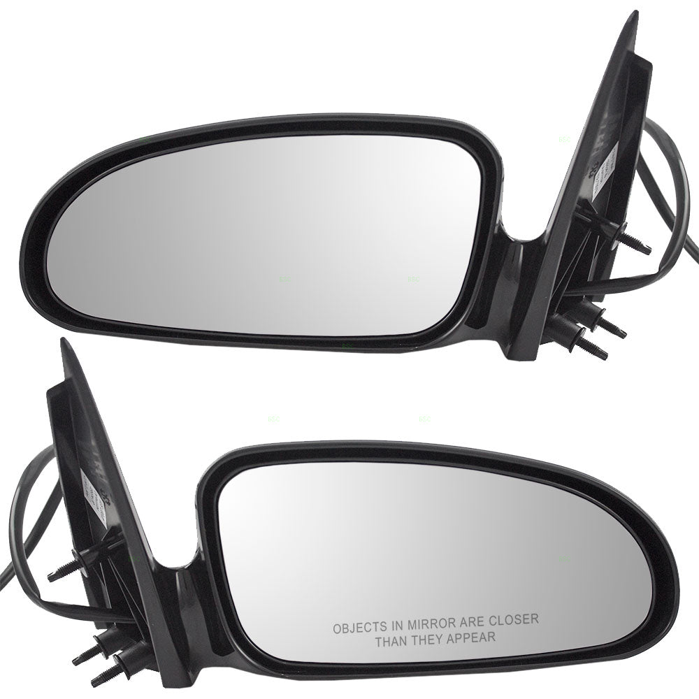 Brock Replacement Driver and Passenger Set Power Side Door Mirrors Ready-to-Paint Compatible with 2000-2005 Bonneville 25736283 25736282