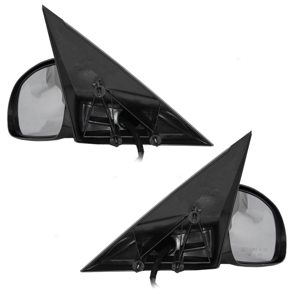 Brock Replacement Driver and Passenger Set Power Side Door Mirrors Ready-to-Paint Compatible with 2000-2005 Bonneville 25736283 25736282
