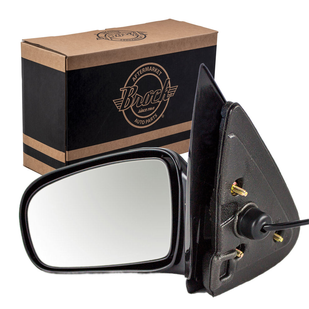 Brock Replacement Driver Power Side Door Mirror Compatible with Cavalier Sunfire Sedan 10362465