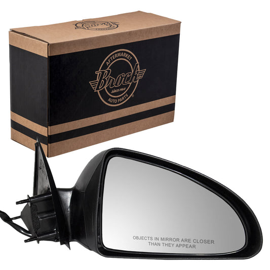 Replacement Passenger Power Side Door Mirror Textured Compatible with 2005-2010 G6 Sedan 20833068