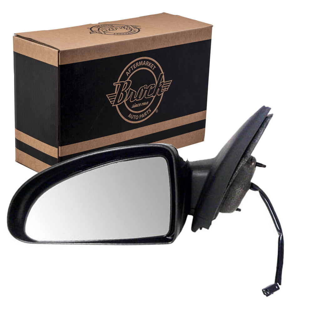 Replacement Driver Power Side Door Mirror with Cap Compatible with G5 Cobalt Sedan 25831896