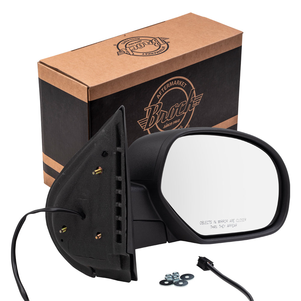 Replacement Passenger Power Side Door Mirror Textured Compatible with 07-14 Silverado Sierra Pickup Truck Tahoe Yukon & XL Escalade