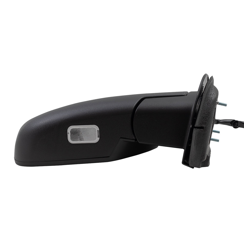 Replacement Passenger Power Door Mirror Heated Textured Black Cap Compatible with 2009-2013 Silverado Pickup Truck 20756893