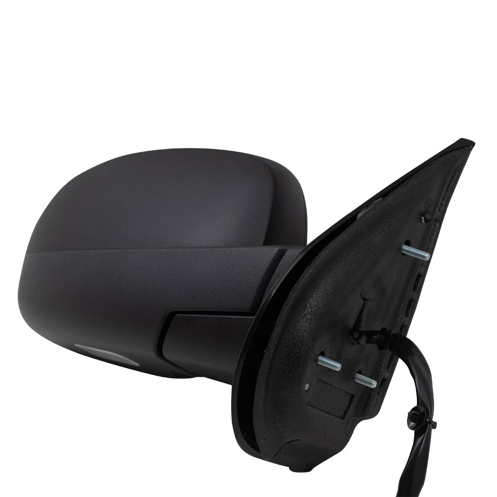 Replacement Passenger Power Door Mirror Heated Textured Black Cap Compatible with 2009-2013 Silverado Pickup Truck 20756893