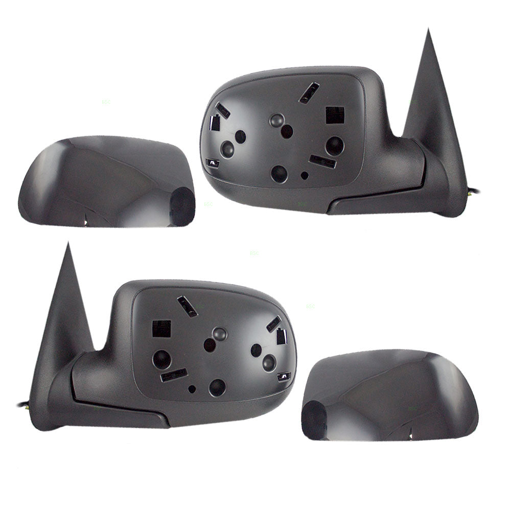 Replacement Set Driver and Passenger Power Side Door Mirrors Heated Puddle Lamp Compatible with 2000-2002 Tahoe Suburban Yukon & Yukon XL