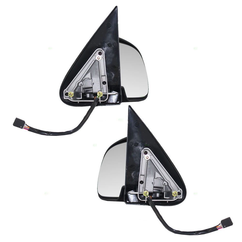 Replacement Set Driver and Passenger Power Side Door Mirrors Heated Puddle Lamp Compatible with 2000-2002 Tahoe Suburban Yukon & Yukon XL