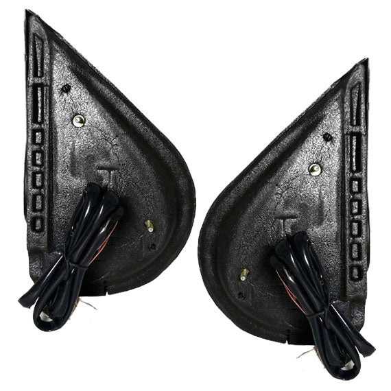 Replacement Set Driver and Passenger Power Side Door Mirrors Heated Puddle Lamp Textured Compatible with 2007-2013 Silverado Sierra Avalanche Pickup Truck