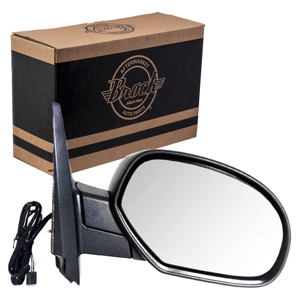 Power Mirror fits Cadillac SUV Chevy GMC Pickup Passenger Side Heated Textured