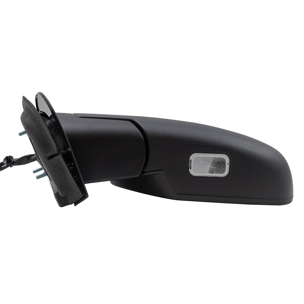 Replacement Driver Power Side Door Mirror Heated Memory Puddle Lamp Signal on Glass Compatible with 2007-2014 Silverado Pickup Truck