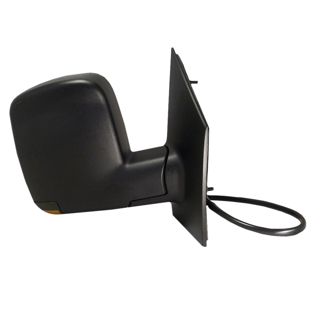 Brock Aftermarket Replacement Passenger Right Power Mirror Textured Black With Heat-Signal-Dual Glass Compatible With 2008-2022 Chevy Express