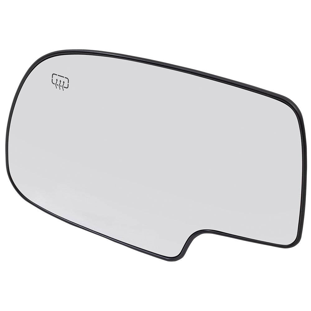 Brock Replacement Driver Power Side Door Mirror Glass and Base Heated Compatible with 99-07 Silverado Sierra Pickup Truck 88986362