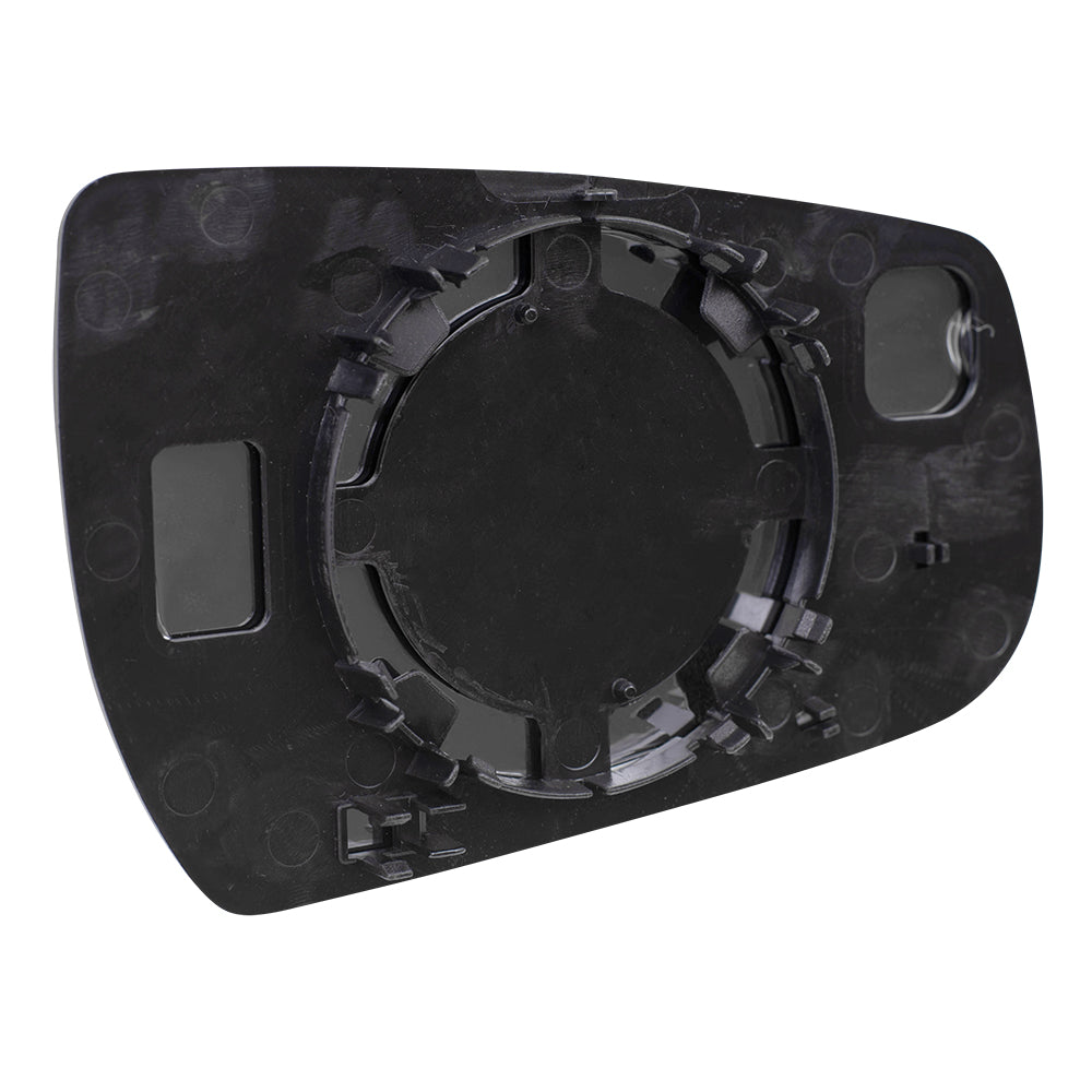 Brock Replacement Driver Door Mirror Glass with Base Compatible with 2013 2014 2015 Malibu