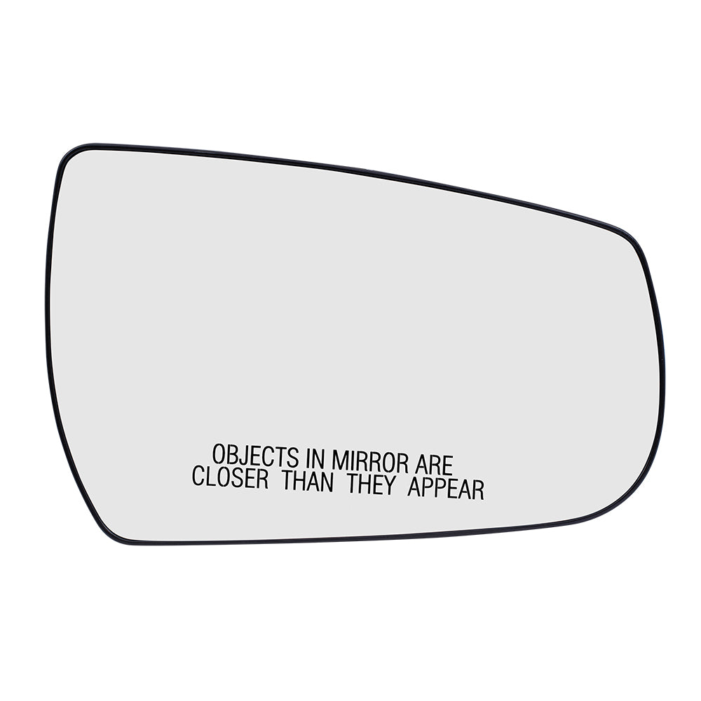 Brock Replacement Passenger Door Mirror Glass with Base Compatible with 2013 2014 2015 Malibu
