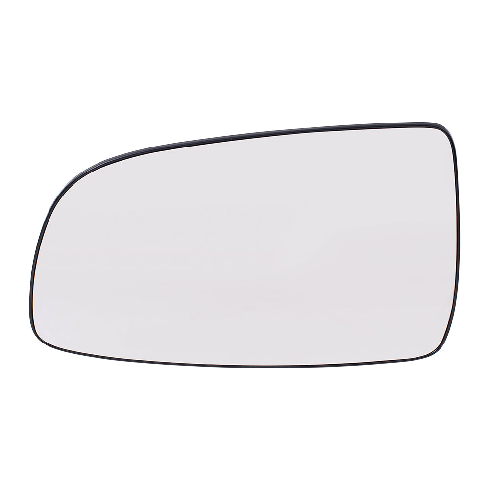 Brock Replacement Driver Side Door Clear Mirror Glass & Base Compatible with 2007-2011 Aveo Sedan 95214065