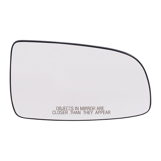 Brock Replacement Passenger Side Door Clear Mirror Glass & Base Compatible with 2007-2011 Aveo Sedan 96800778