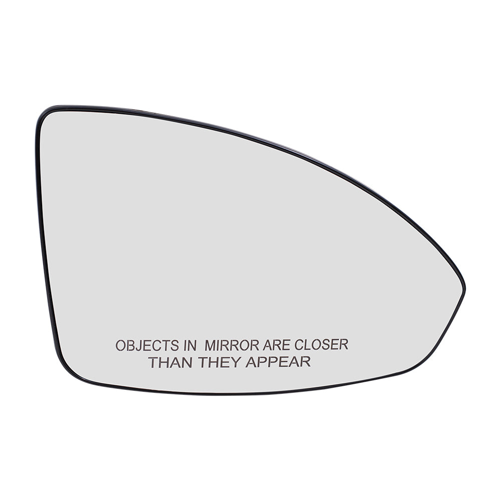 Brock Replacement Passengers Side Door Power Mirror Glass with Base Heated Compatible with 2011-2015 Cruze 2016 Cruze Limited 95215097