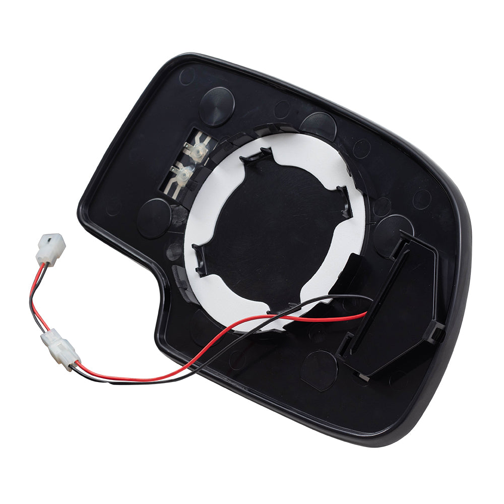 Brock Aftermarket Replacement Driver Left Power Mirror Glass and Base with Heat-Signal on Glass without Auto Dim Compatible with 2003-2006 Chevy Suburban
