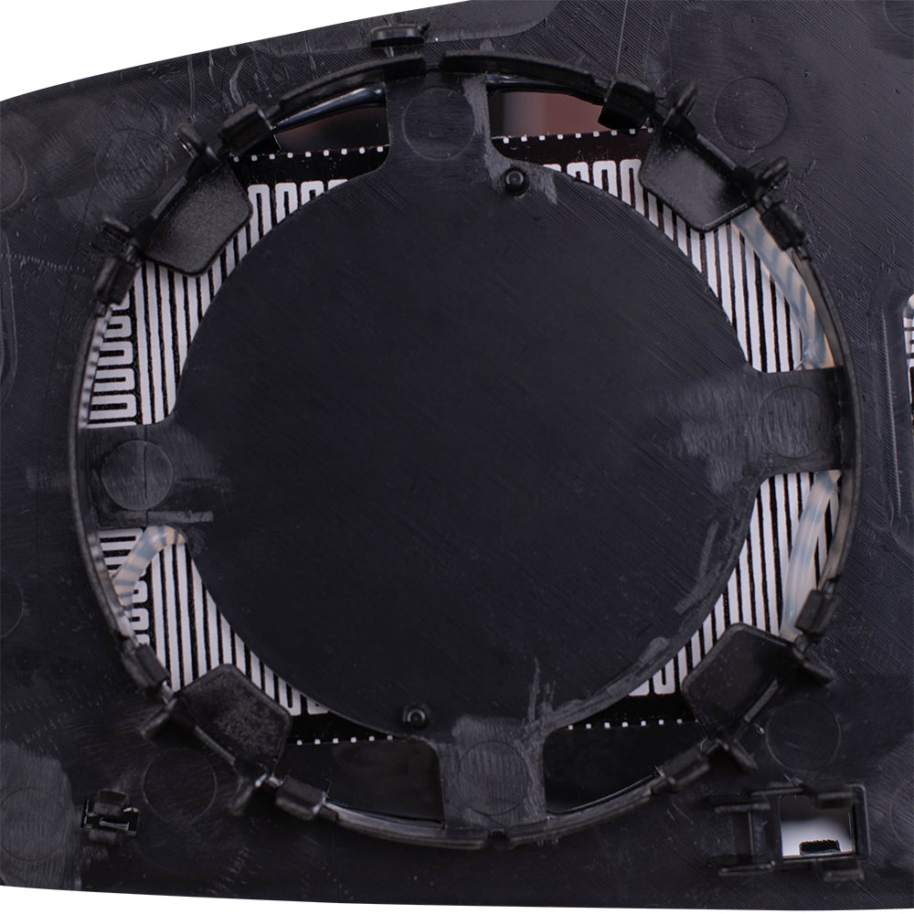 Brock Replacement Passenger Side Door Mirror Glass with Base Heated Compatible with 2013 2014 2015 Malibu