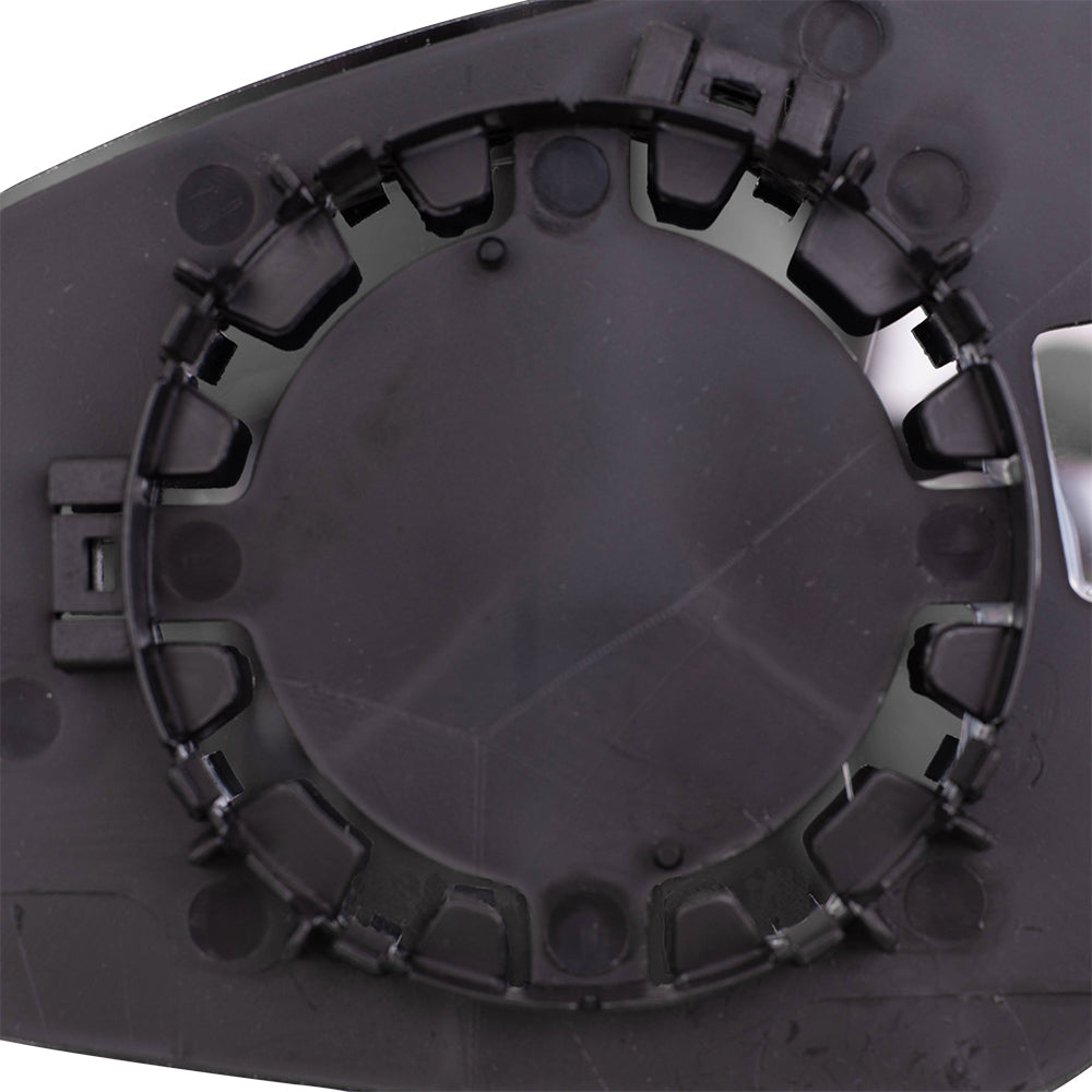 Brock Replacement Set Driver and Passenger Mirror Glass with Bases Compatible with 2012-2017 Verano