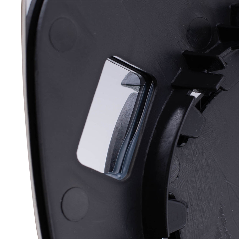 Brock Replacement Driver Side Door Mirror Glass with Base Compatible with 2012-2017 Verano