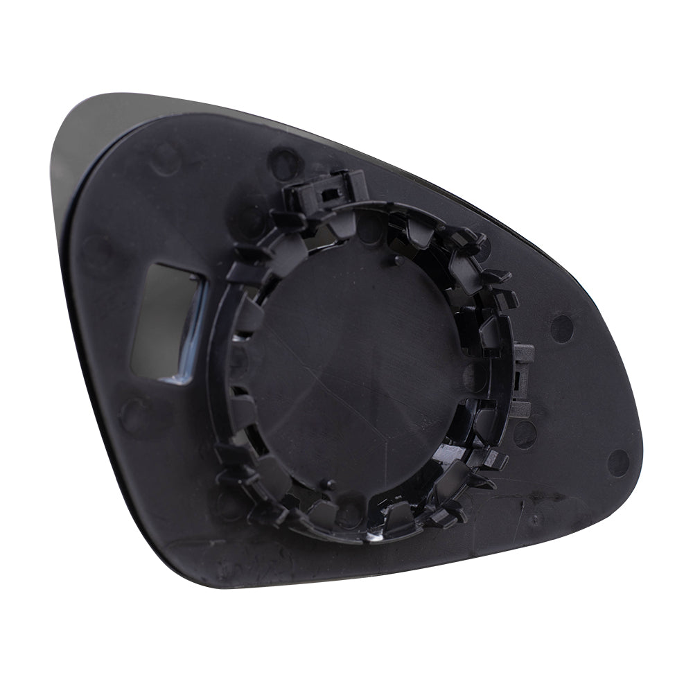 Brock Replacement Driver Side Door Mirror Glass with Base Compatible with 2012-2017 Verano