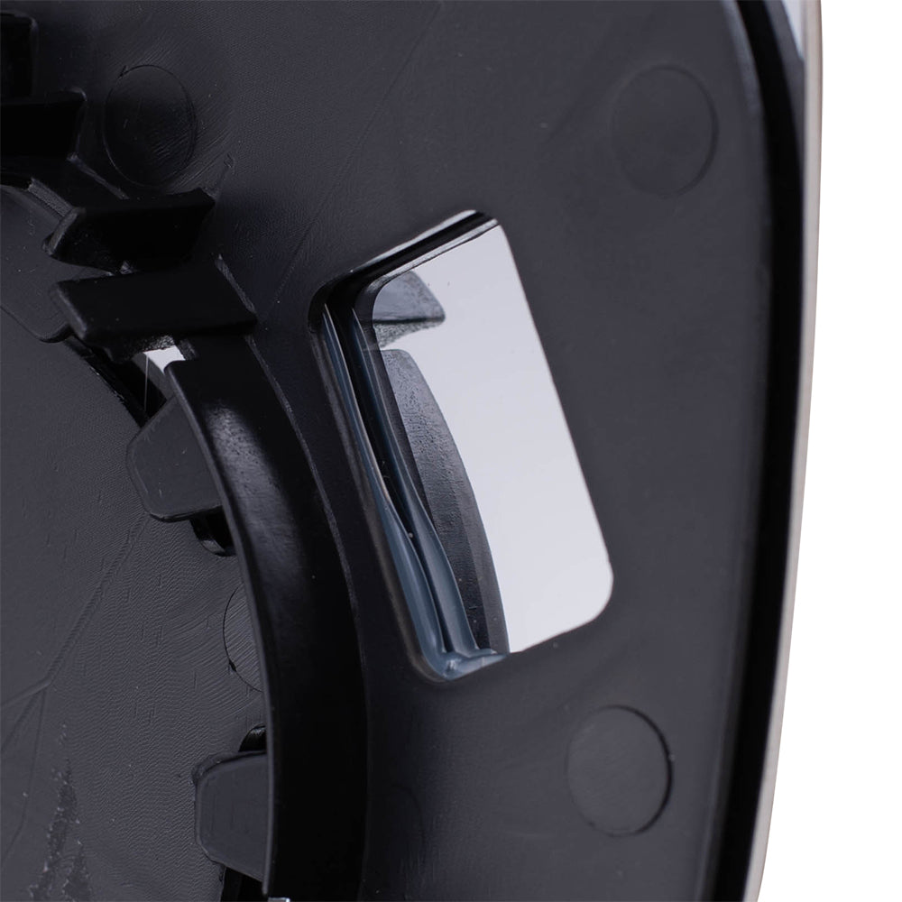 Brock Replacement Passenger Side Door Mirror Glass with Base Compatible with 2012-2017 Verano