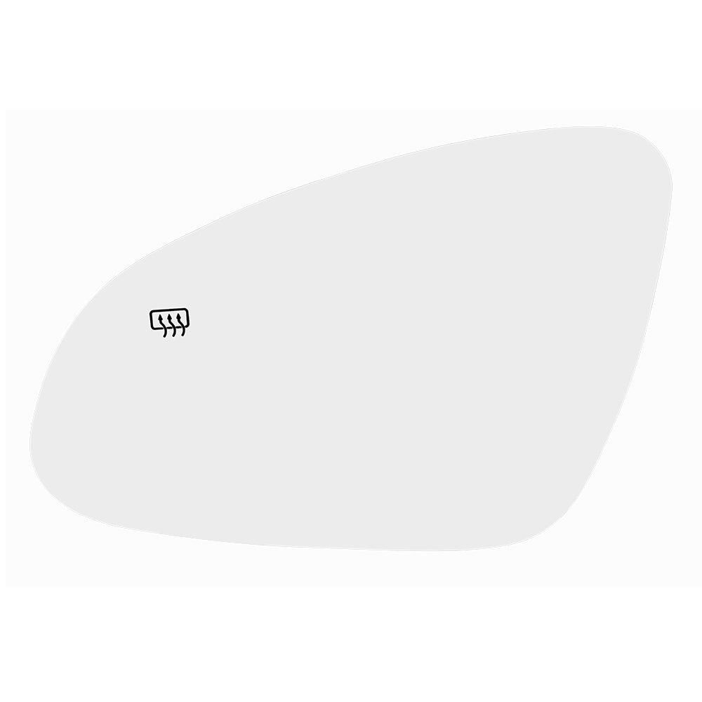 Brock Replacement Driver Mirror Glass with Base Heated Compatible with 2012 2013 2014 2015 2016 2017 Verano