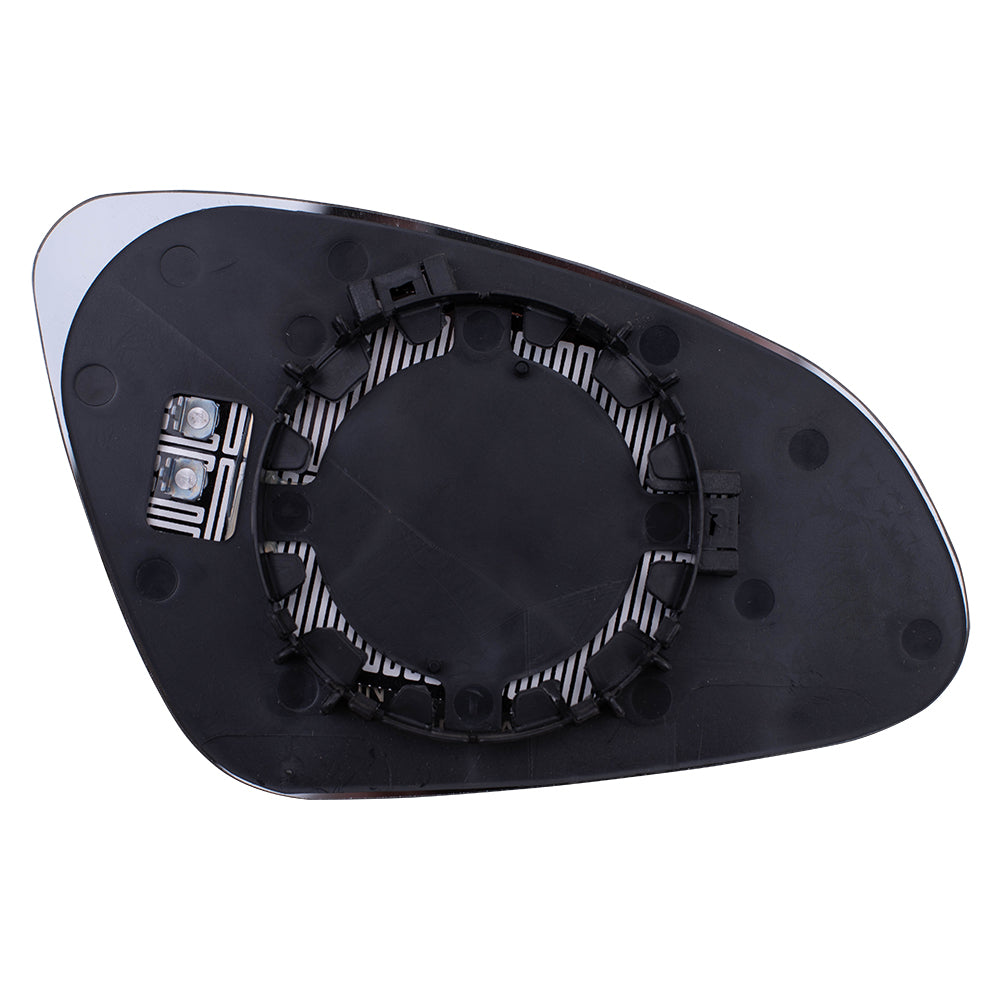 Brock Replacement Driver Mirror Glass with Base Heated Compatible with 2012 2013 2014 2015 2016 2017 Verano