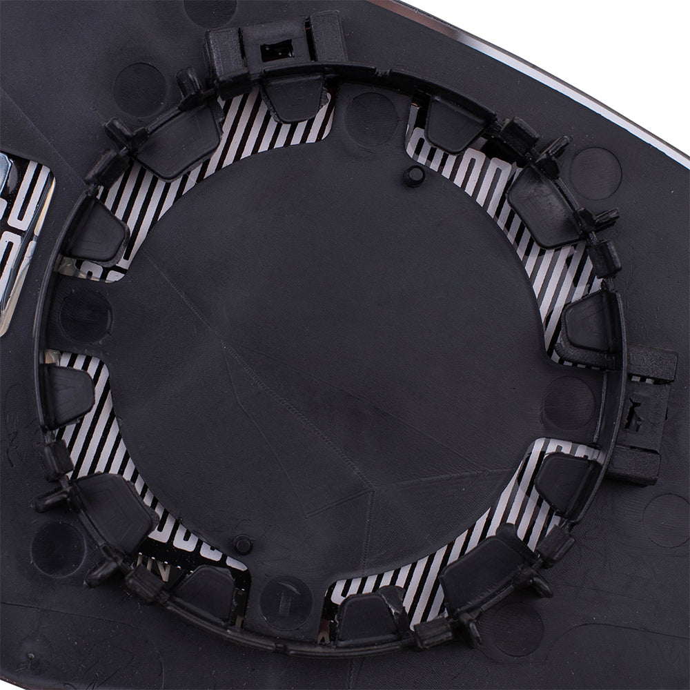 Brock Replacement Driver Mirror Glass with Base Heated Compatible with 2012 2013 2014 2015 2016 2017 Verano