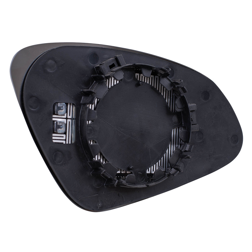 Brock Replacement Driver Mirror Glass with Base Heated Compatible with 2012 2013 2014 2015 2016 2017 Verano