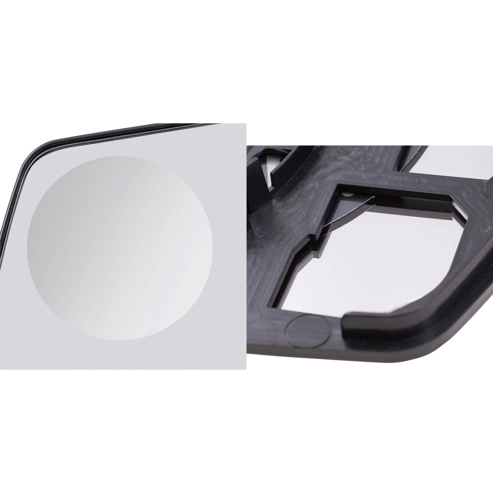 Mirror Spotter Glass & Bases Set fits 15-20 Tahoe Suburban Yukon/XL Power Heated