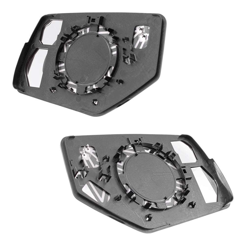 Mirror Spotter Glass & Bases Set fits 15-20 Tahoe Suburban Yukon/XL Power Heated