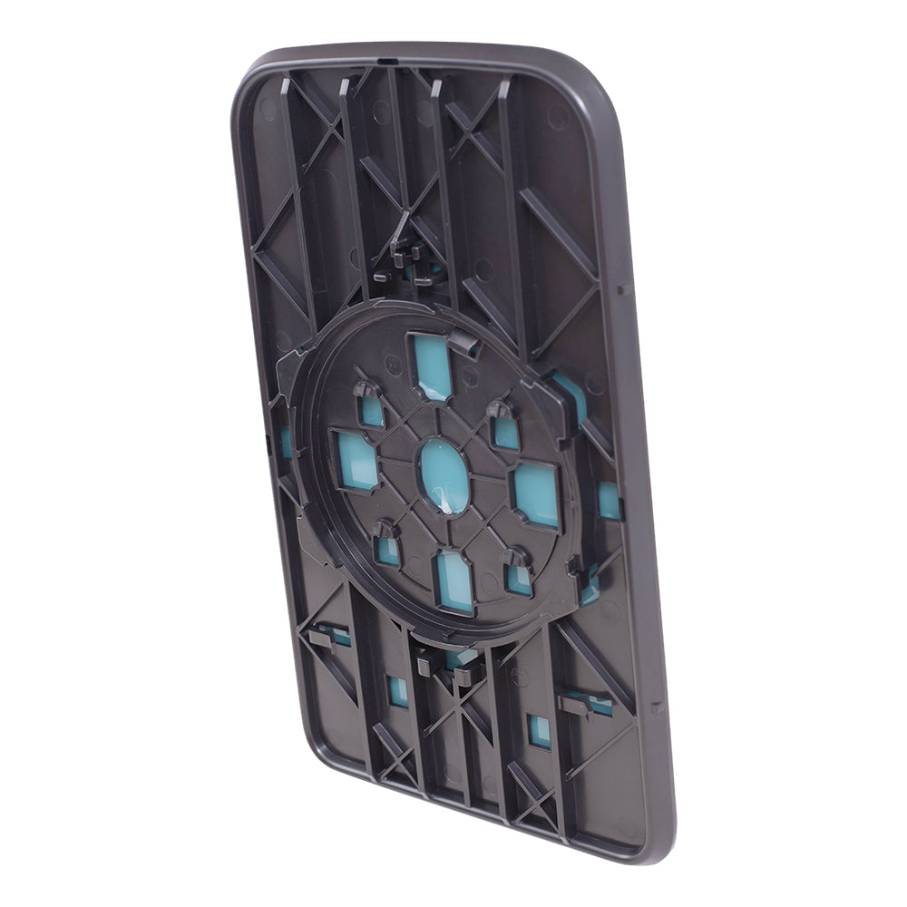 Brock Replacement Pair Upper Mirror Glass and Bases w/o Heat compatible with 2003-2009 Kodiak Topkick 19120558