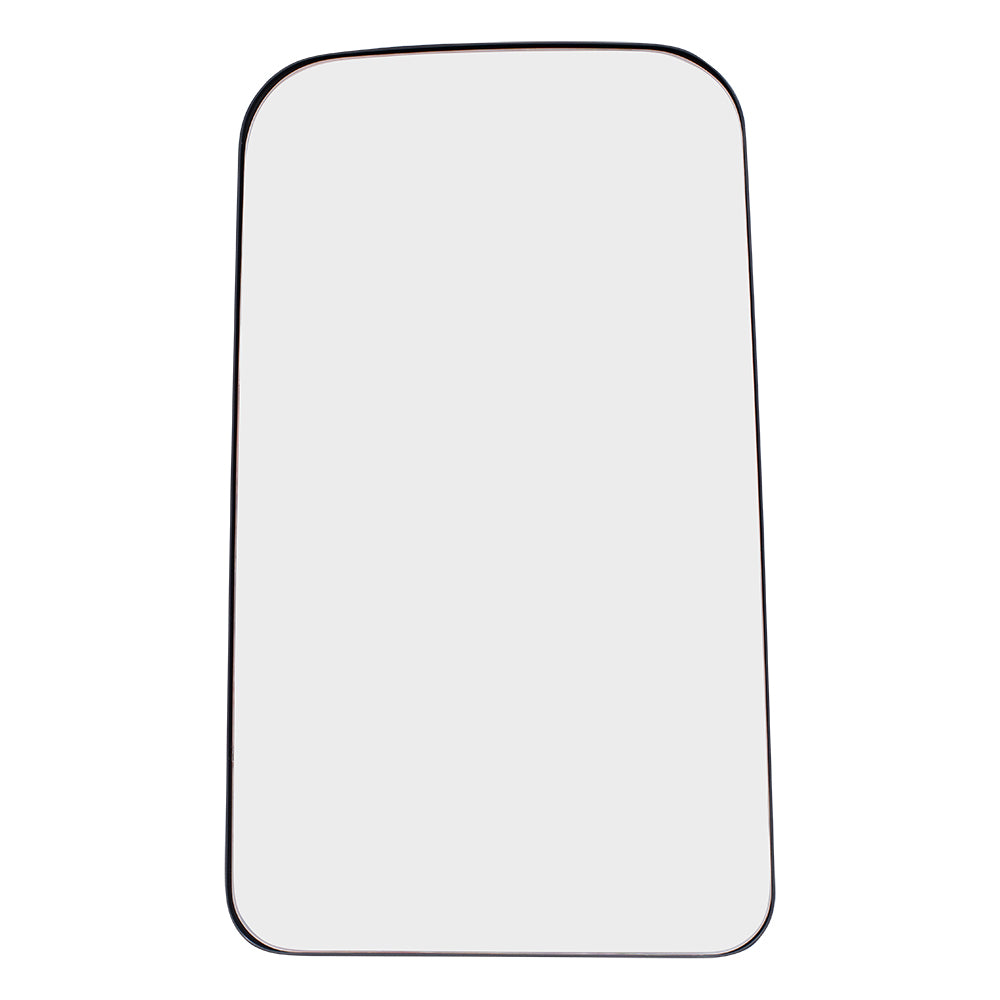 Brock Replacement Upper Mirror Glass and Base w/o Heat compatible with 2003-2009 Kodiak Topkick 19120558