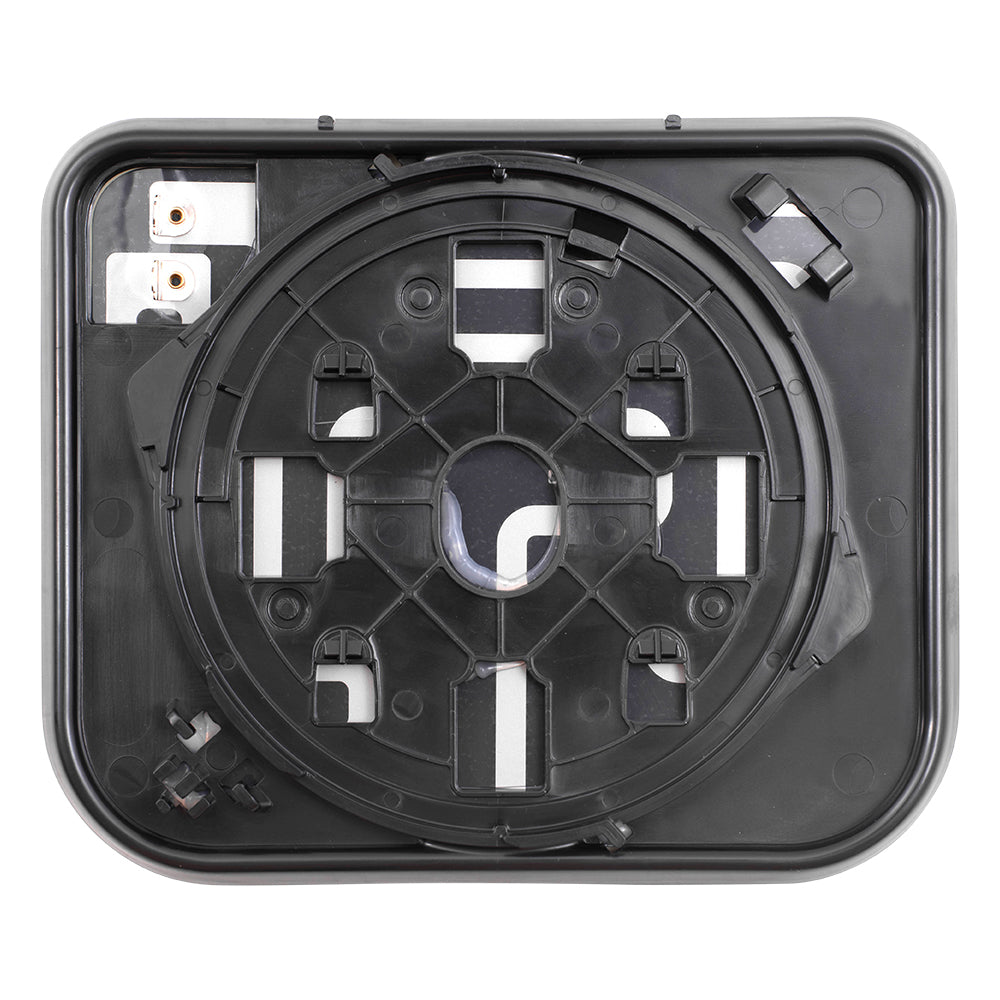 Brock Replacement Lower Mirror Glass and Base with Heat Compatible with 03-09 Kodiak 03-09 Topkick 19120556