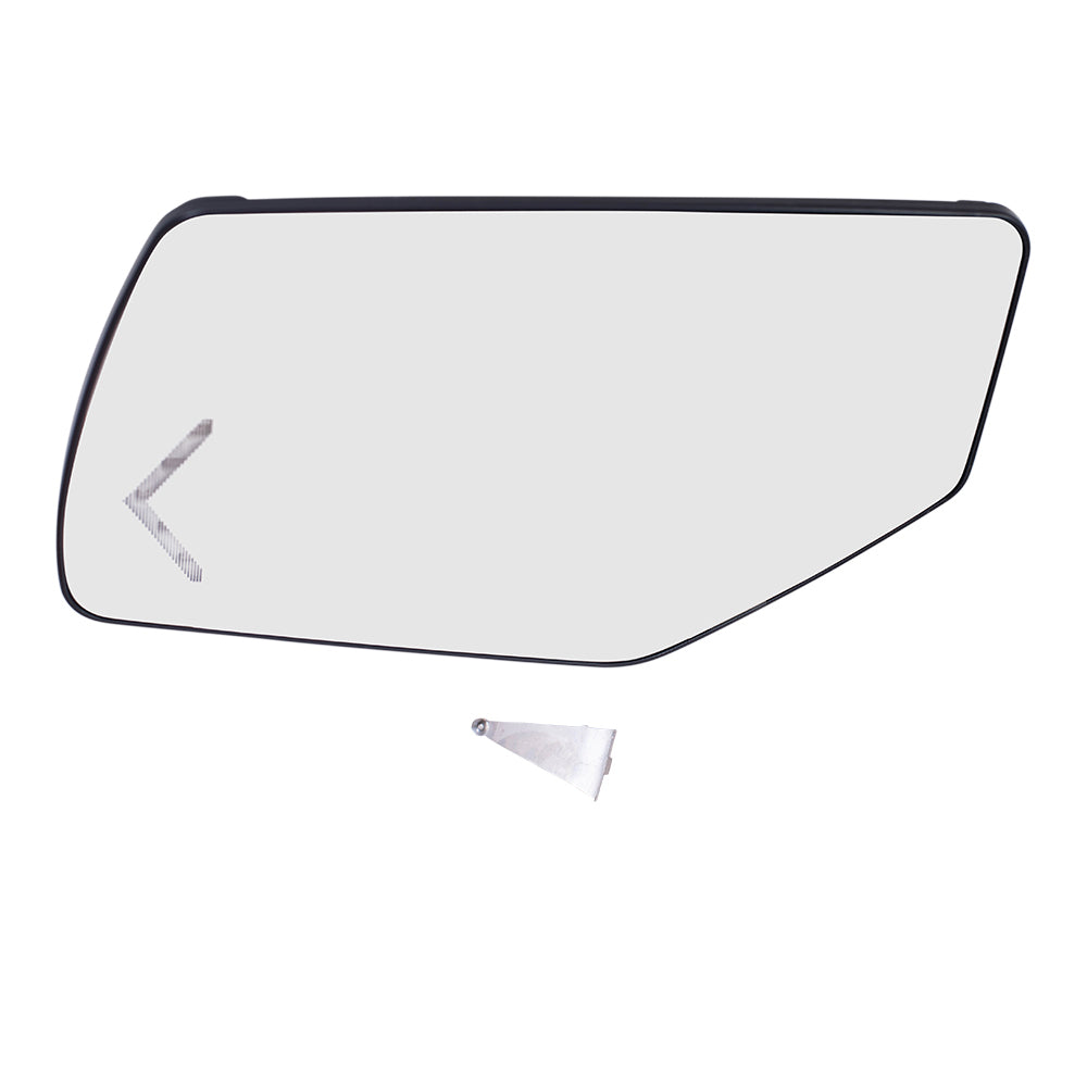 Brock Replacement Drivers Power Mirror Glass & Base with Heat Signal Auto Dim Power Folding Compatible with 15-20 Suburban Tahoe Yukon 23241377