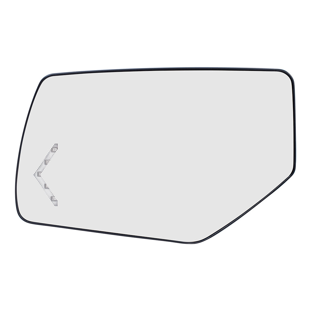 Brock Replacement Drivers Power Mirror Glass & Base with Heat Signal Auto Dim Power Folding Compatible with 15-20 Suburban Tahoe Yukon 23241377