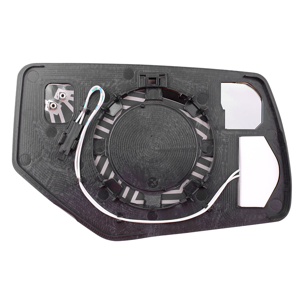 Brock Replacement Drivers Power Mirror Glass & Base with Heat Signal Auto Dim Power Folding Compatible with 15-20 Suburban Tahoe Yukon 23241377