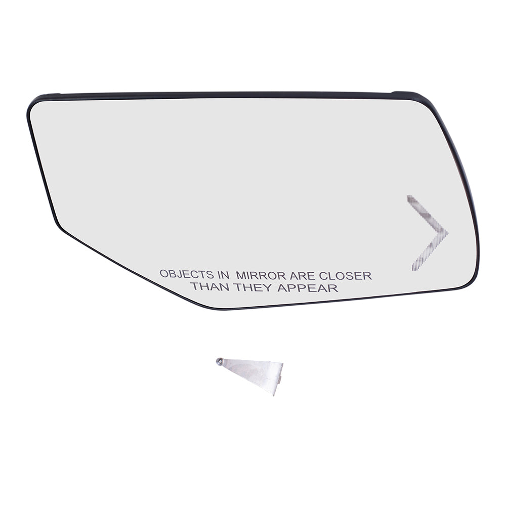 Brock Replacement Passengers Power Mirror Glass & Base with Heat Signal Power Folding Compatible with 15-20 Suburban Tahoe Yukon 22976557