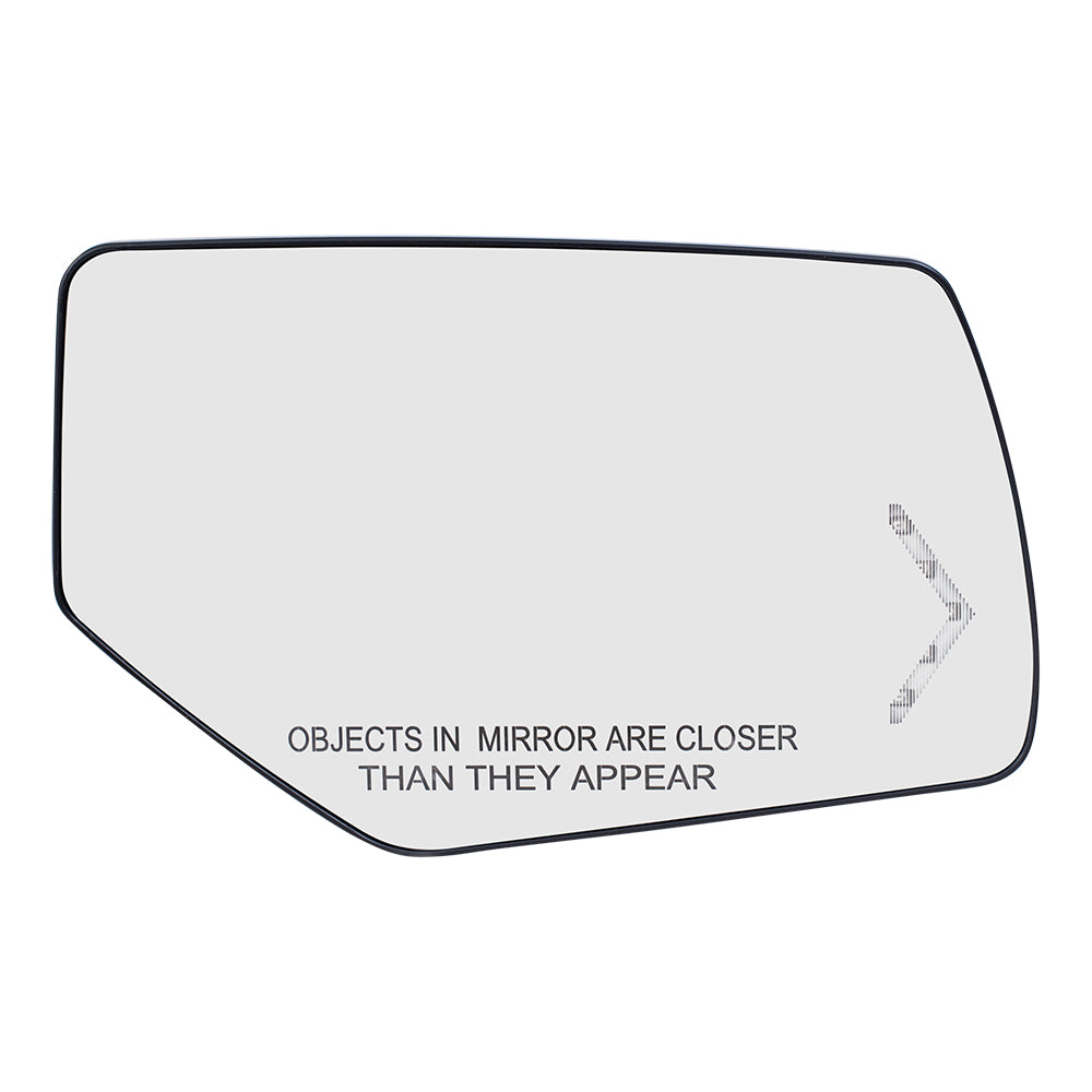 Brock Replacement Passengers Power Mirror Glass & Base with Heat Signal Power Folding Compatible with 15-20 Suburban Tahoe Yukon 22976557