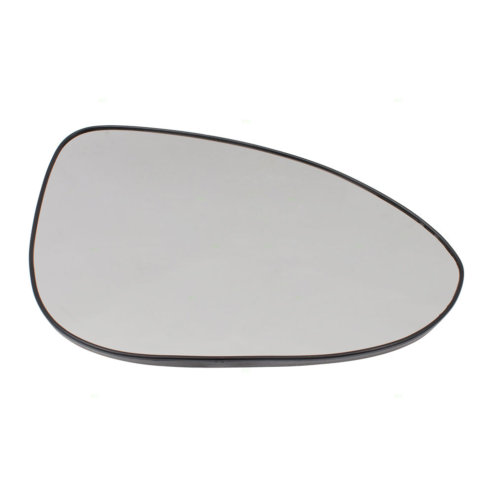 Brock Replacement Passengers Side Door Mirror Glass with Base without Heat Compatible with 12-18 Sonic 95132591 95132593
