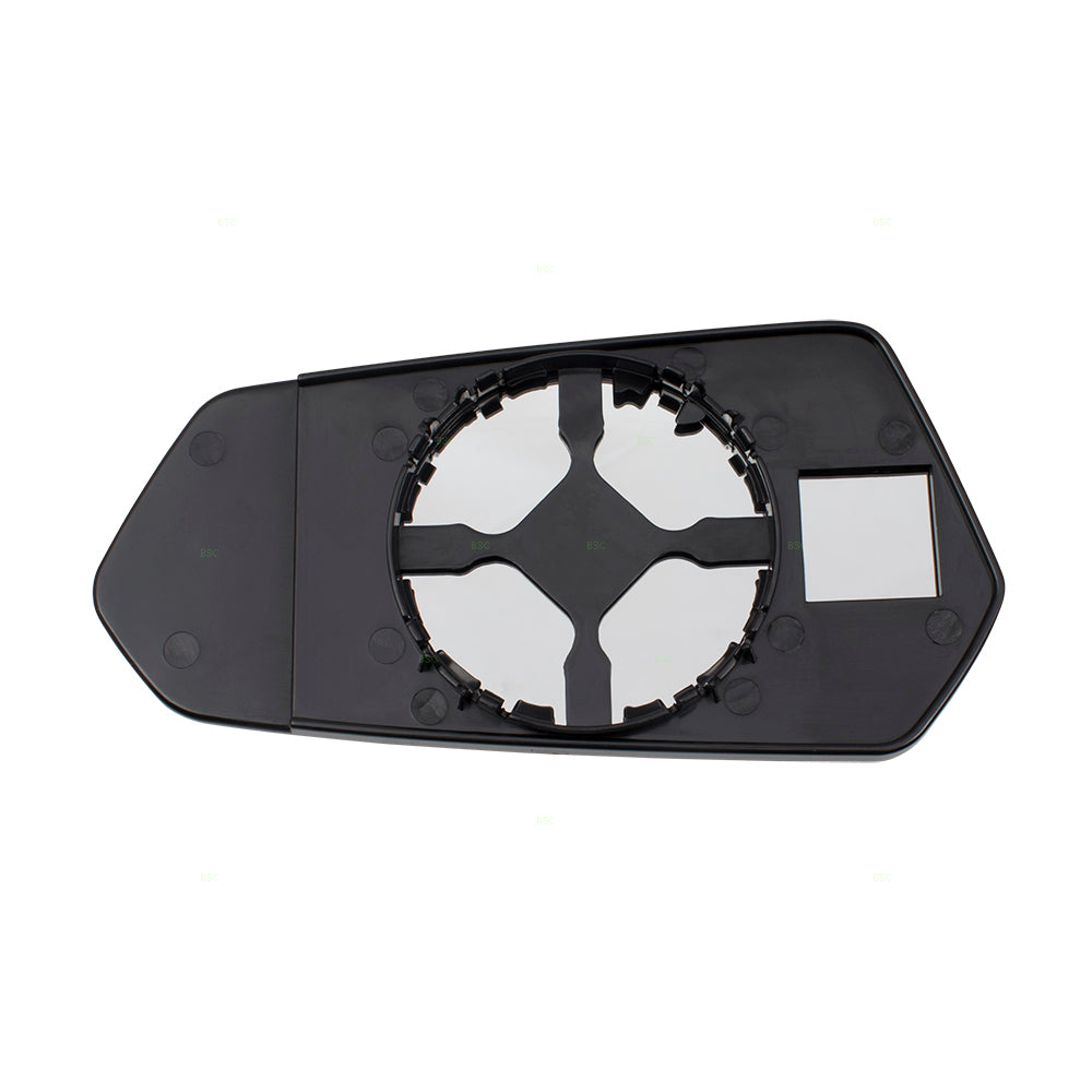 Brock Replacement Passenger Side Door Mirror Glass & Base Compatible with 10-15 Camaro 92235873