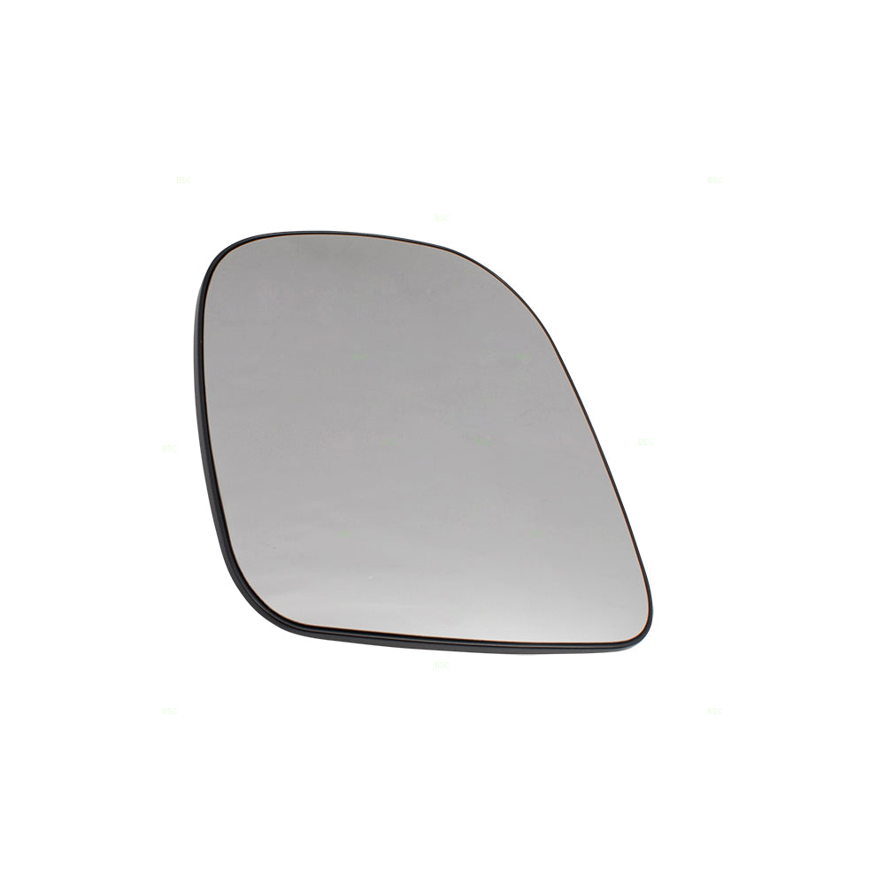 Brock Replacement Driver Side Door Outside Single Mirror Glass & Base Sail Mounted Compatible with 96-02 Express Savana Van