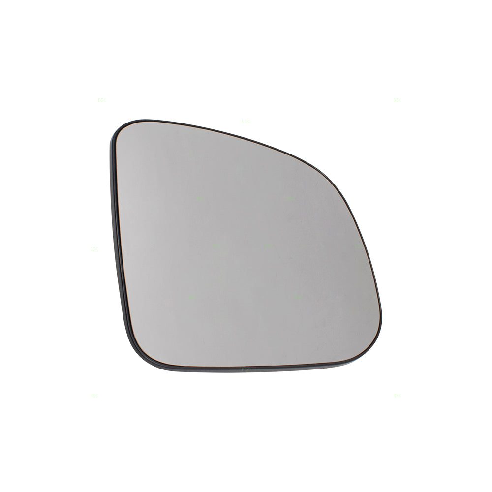 Brock Replacement Driver Side Door Outside Single Mirror Glass & Base Sail Mounted Compatible with 96-02 Express Savana Van