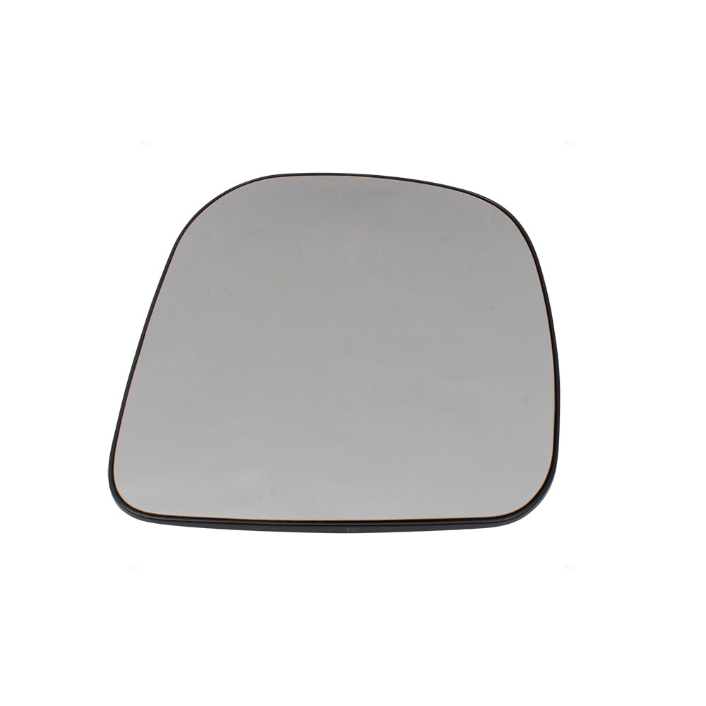 Brock Replacement Passenger Side Door Outside Single Mirror Glass & Base Sail Mounted Compatible with 96-02 Express Savana Van