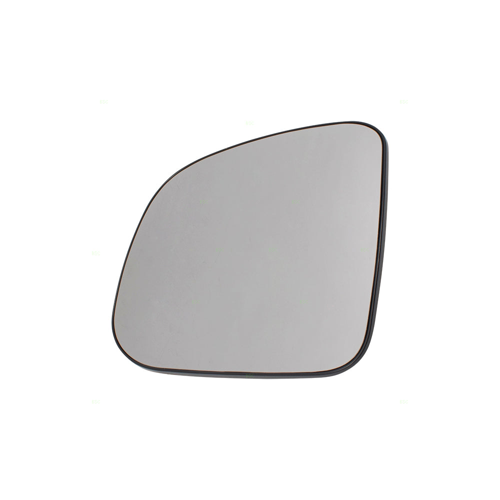 Brock Replacement Passenger Side Door Outside Single Mirror Glass & Base Sail Mounted Compatible with 96-02 Express Savana Van