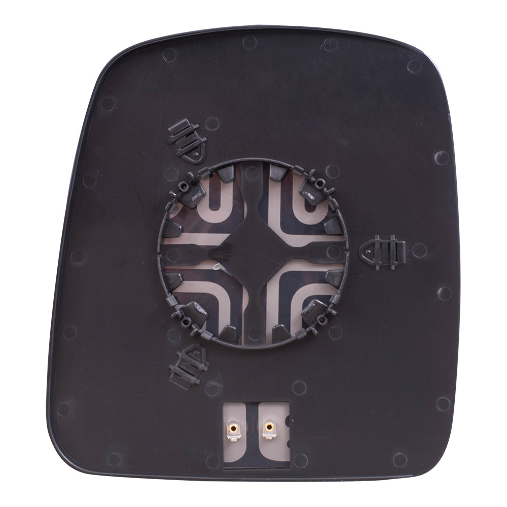Brock Replacement Driver and Passenger Side Mirror Glass and Base with Heat Set Compatible with 2003-2007 Express