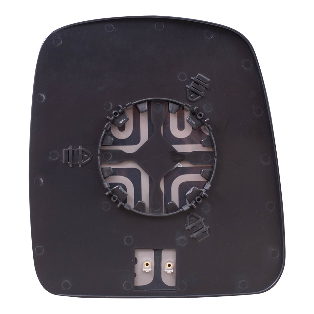 Brock Replacement Driver Side Mirror Glass and Base with Heat Compatible with 2003-2007 Chevy Express