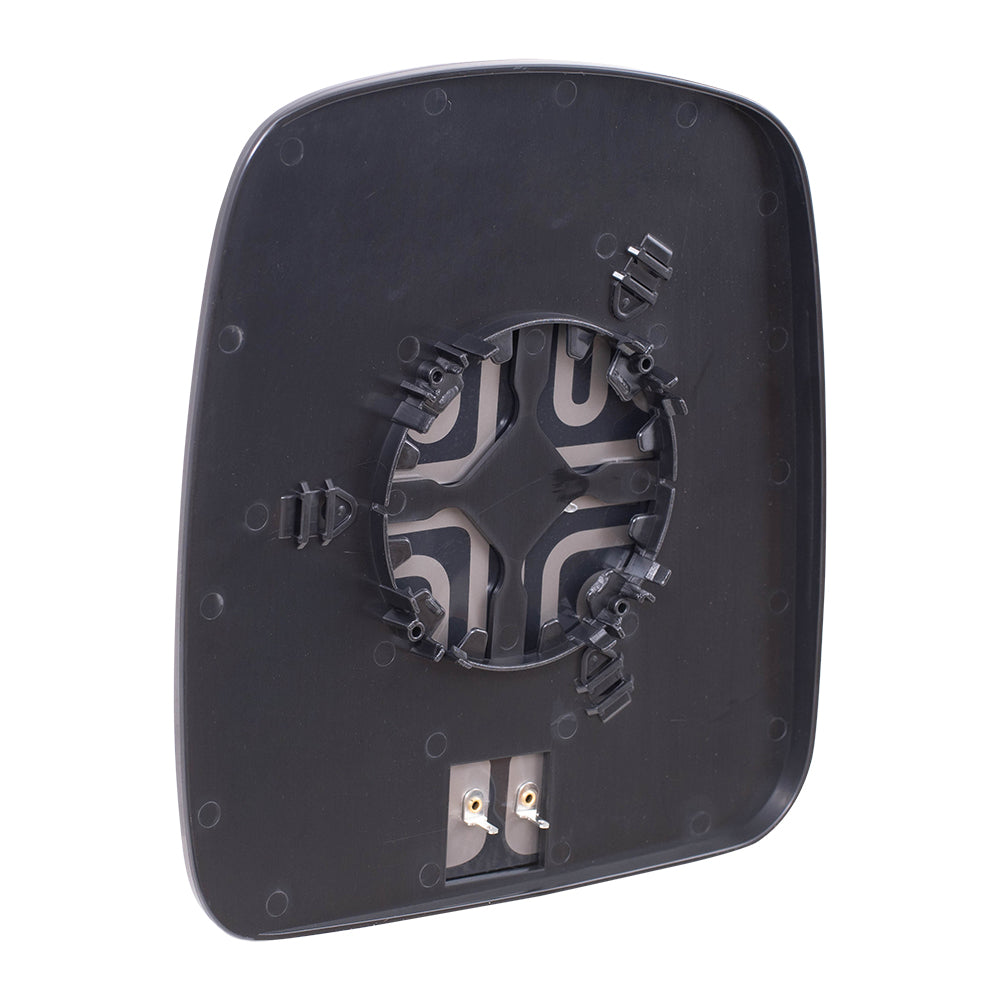 Brock Replacement Driver Side Mirror Glass and Base with Heat Compatible with 2003-2007 Chevy Express