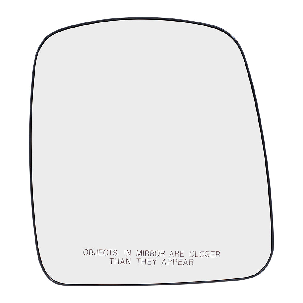 Brock Aftermarket Replacement Passenger Right Mirror Glass & Base without Heat Compatible with 2003-2007 Express